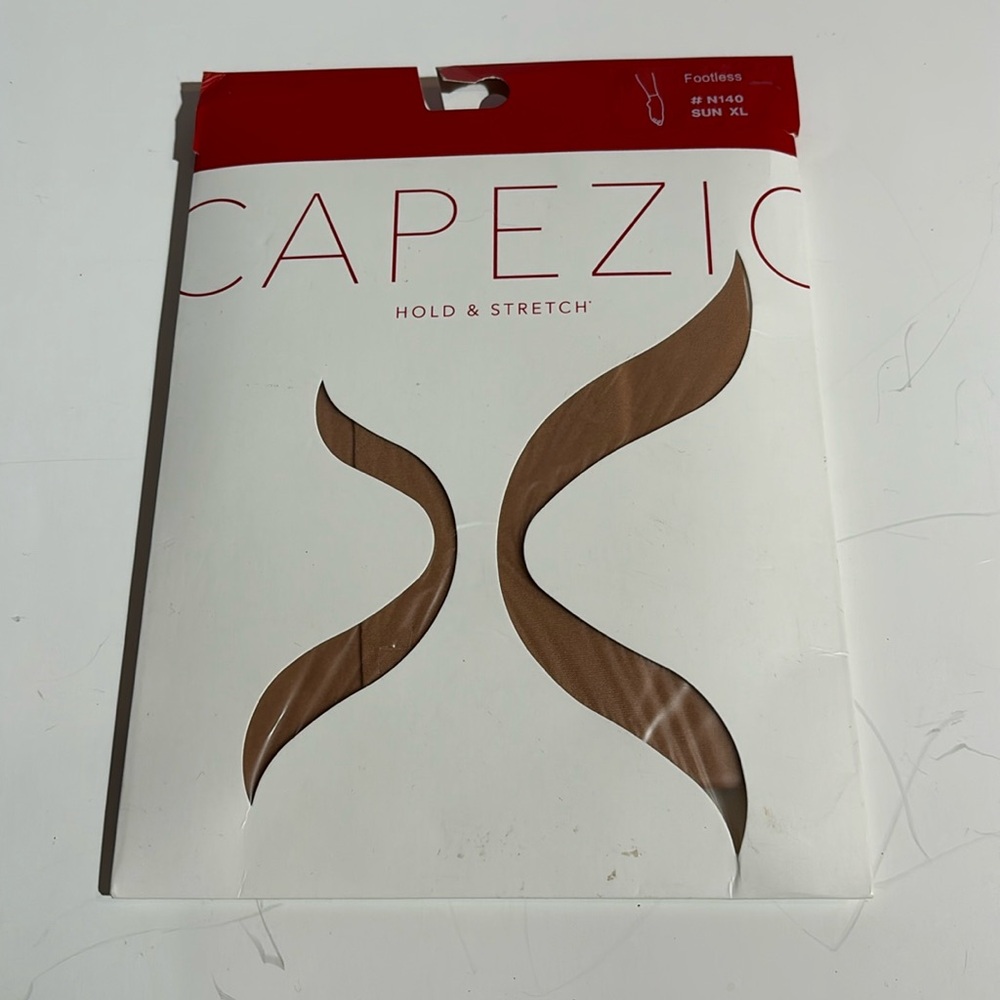 Capezio hold and stretch footless tights Sun XL NWT